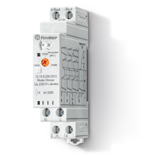 Finder MASTER DIMMER,100W, 230VAC/ 0-10V OUTPUT