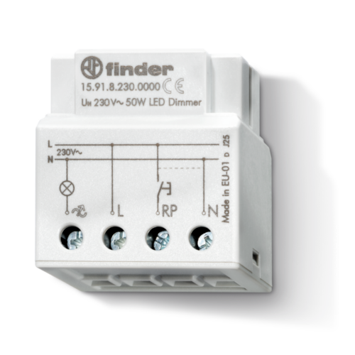 Finder ELECTRONIC DIMMER, 50W, LED LAMPS, 230VAC