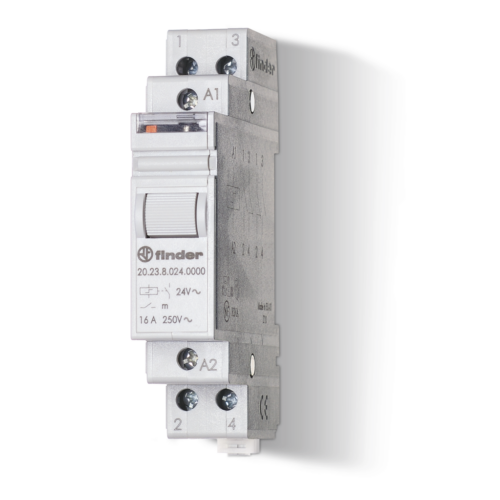 Finder Type 20.23 LATCHING RELAY 1NO+1NC 16A
