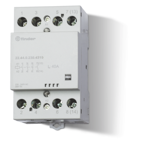 Finder Type 22.44 CONTACTOR 40A, 4NO AgSnO2