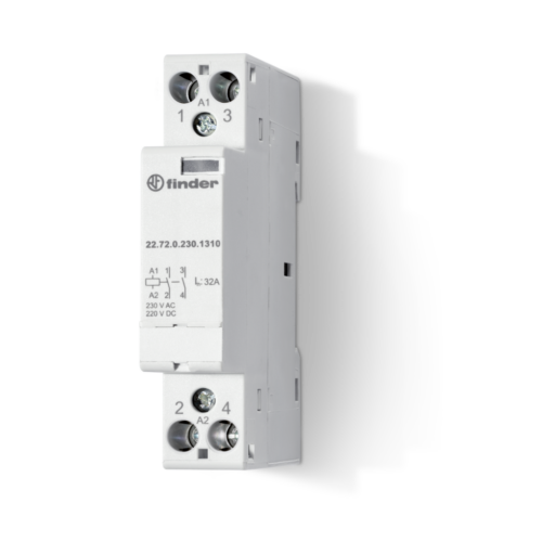 Finder Type 22.72 CONTACTOR 32A, 2NO AgNi