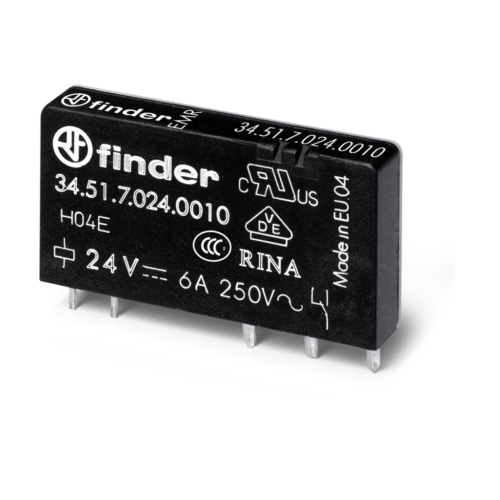 Finder Type 34.51 RELAY MODULE FOR 38/39 SERIES - 5VDC
