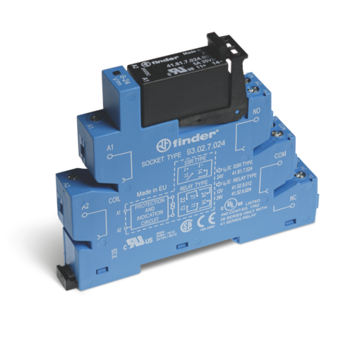 Finder SSR RELAY MODULE, OUTPUT 5A @24VDC, 24VDC CONTROL