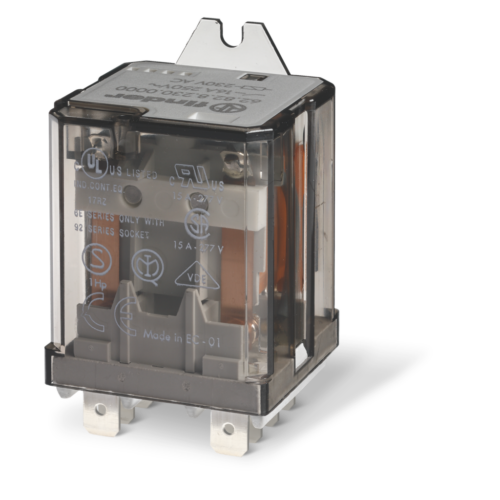 Finder Type 62.82 POWER RELAY FLANGE MOUNT, 2CO 16A@250VAC