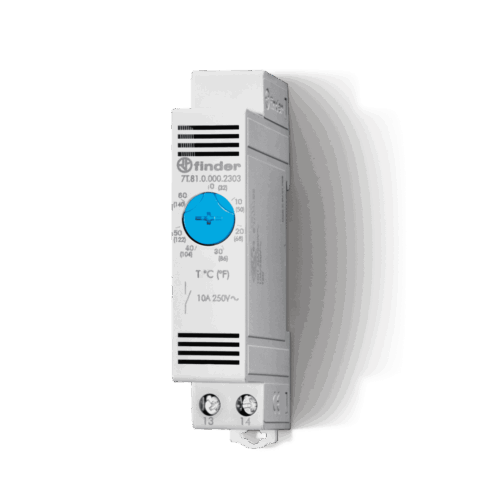 Finder THERMOSTAT, COOLING, DIN RAIL, 0-60°C, NO10A,