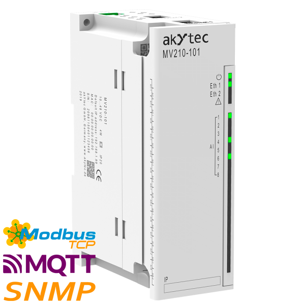 akYtec MV210 MODBUS TCP Analog Input Module