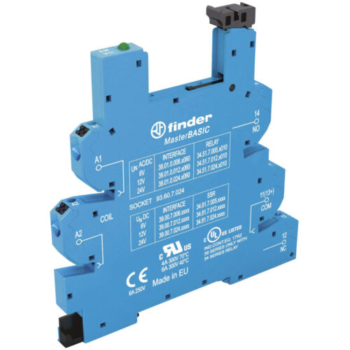 Finder MasterTIMER BASE FOR 39 SERIES 24VAC/DC, SPDT 6A