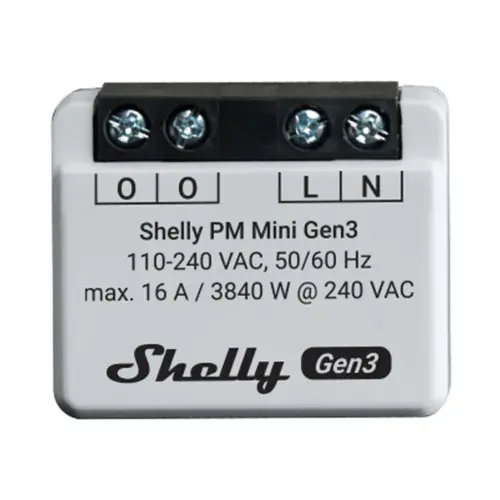 Shelly PM Mini Gen3 Wi-Fi Energy Meter 16A