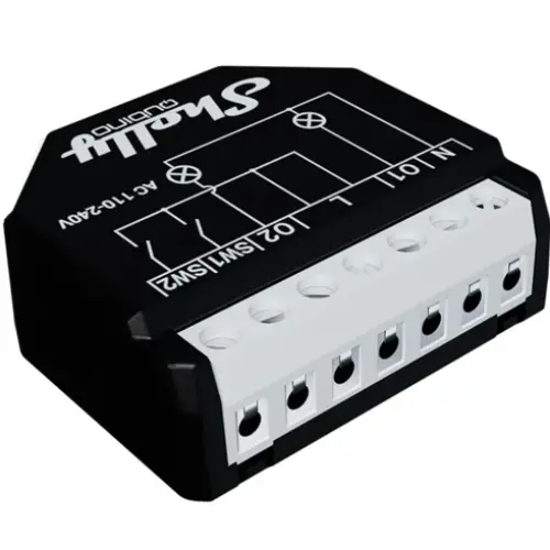 Shelly Z-Wave 2PM 2-Channel 10A Relay with Power Metering