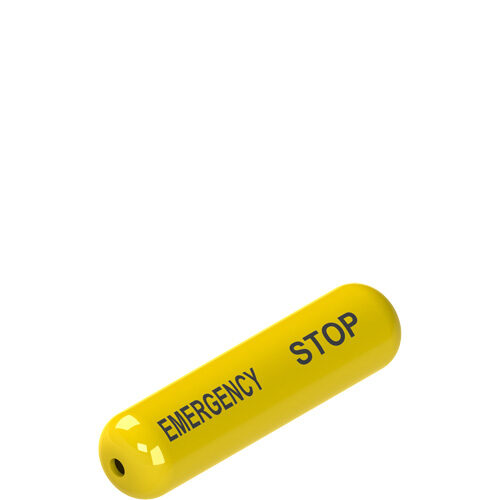 Pizzato Engraved Label for Rope Switch – Emergency Stop
