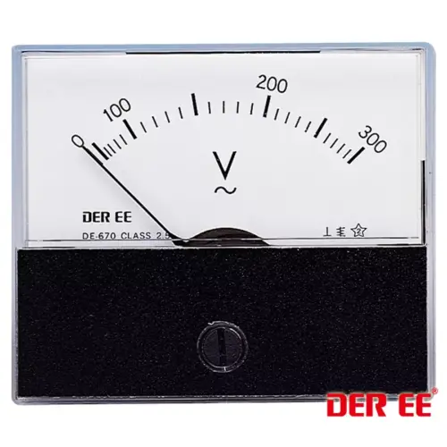 DER EE DE670 70x60mm M.C DC Voltmeter