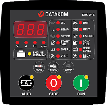 DATAKOM DKG-215 Manual and Remote Start Genset Controller – 96x96mm