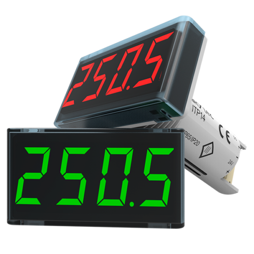 akYtec ITP14 Process Indicator – 0-10V / 4-20mA, NPN Output, 22.5mm Panel Mount