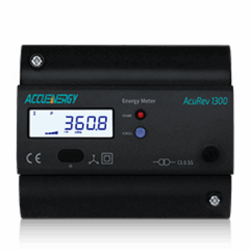 Accuenergy AcuRev 1313 DIN Rail Power Meter – 3-Phase, Bi-Directional