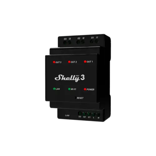 Shelly Pro 3 3-Channel Relay